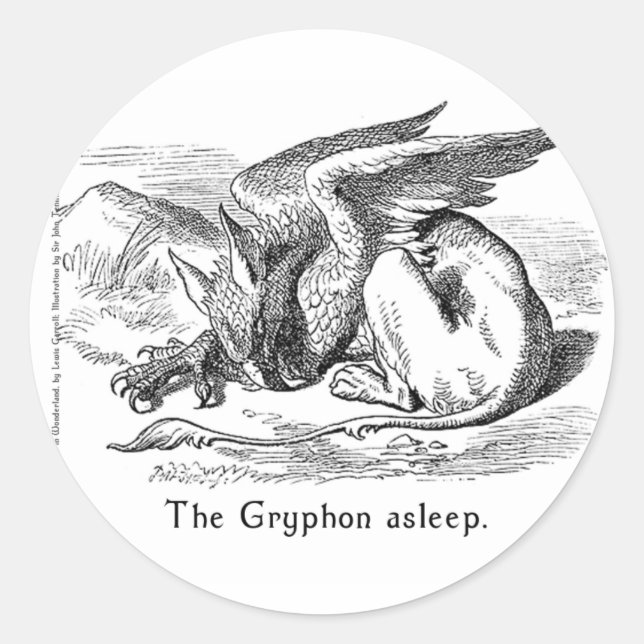 Alice in Wonderland Art Stickers in 2 Sizes (Front)