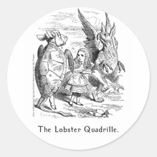 Alice in Wonderland Art Stickers in 2 Sizes