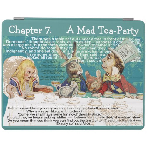 Alice in Wonderland at the Mad Hatters Tea Party iPad Smart Cover