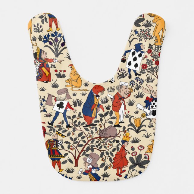 Alice in Wonderland Baby Bib (Front)