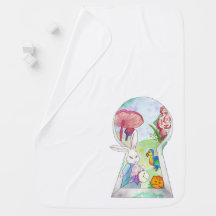 Alice in Wonderland Baby Blanket
