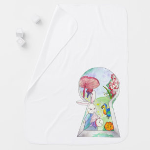 Alice in Wonderland Baby Blanket