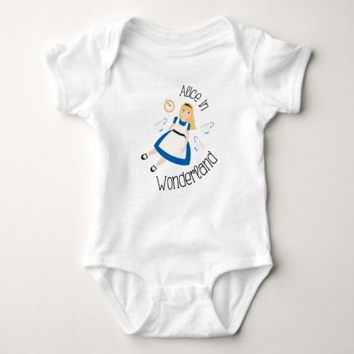 Alice In Wonderland Baby Bodysuit