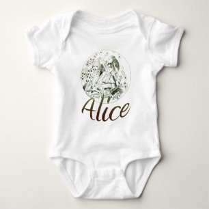 Alice in Wonderland Baby Bodysuit