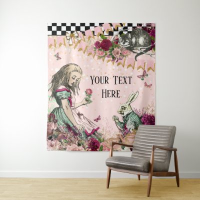 Alice In Wonderland Baby Shower Backdrop Zazzle Com Alice In Wonderland Baby Shower Backdrop Zazzle Com