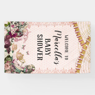 Alice in Wonderland Baby Shower Banner