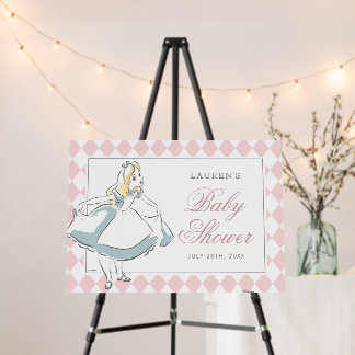 Alice in Wonderland Baby Shower Foam Board