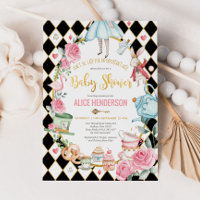 Alice in Wonderland Baby Shower Girl Mad Tea Party