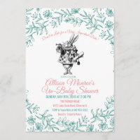 Alice in Wonderland Baby Shower Invitation