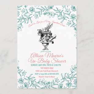 Alice In Wonderland Baby Shower Invitation - My (In)Sanity Party