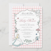 Simple Modern Minnie Mouse Baby Shower Thank You Invitation