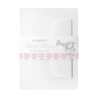 Alice in Wonderland Baby Shower Invitation Belly Band