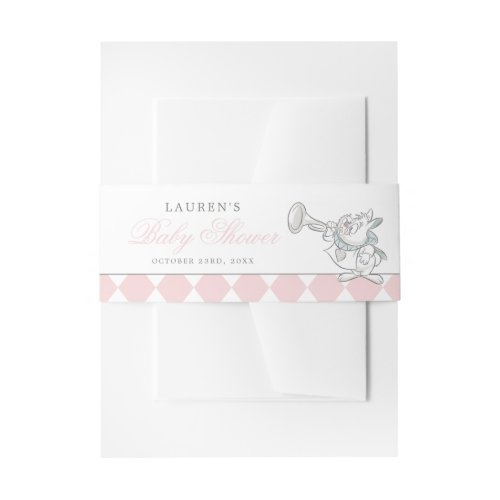 Alice in Wonderland Baby Shower Invitation Belly Band