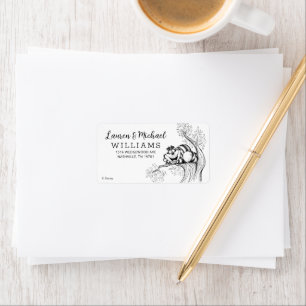 Alice in Wonderland Baby Shower Label