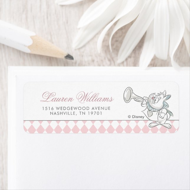 Alice in Wonderland Baby Shower Label (Insitu)