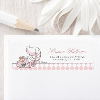 Alice in Wonderland Baby Shower Label