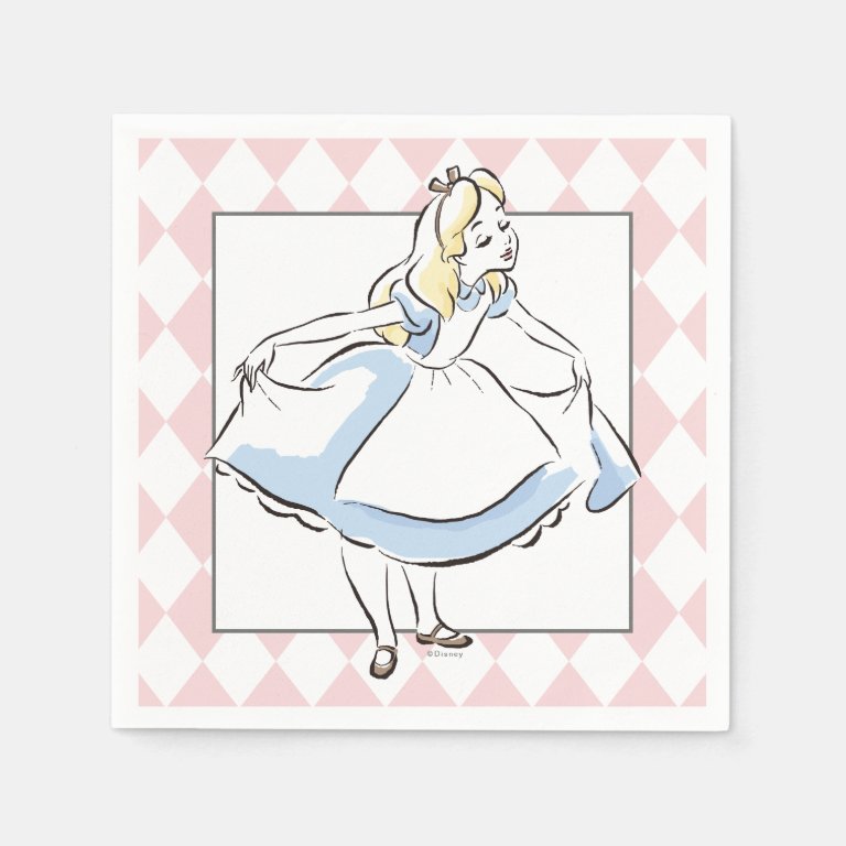 Alice in Wonderland Baby Shower Napkins