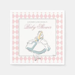 Alice in Wonderland Baby Shower Napkins