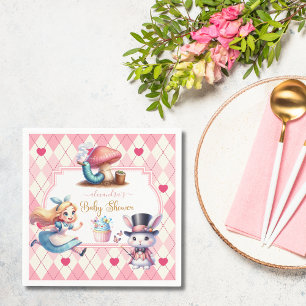 Alice in Wonderland Baby Shower Napkins