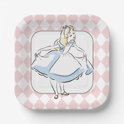 Alice in Wonderland Baby Shower Paper Plates