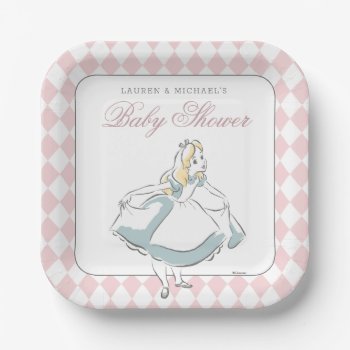 Alice In Wonderland Baby Shower Paper Plates by aliceinwonderland at Zazzle