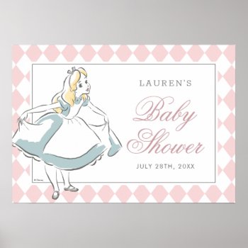 Alice In Wonderland Baby Shower Poster by aliceinwonderland at Zazzle