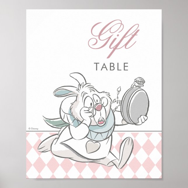 Alice in Wonderland Baby Shower Poster (Front)