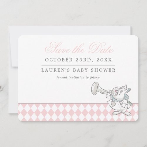 Alice in Wonderland Baby Shower Save The Date
