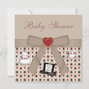 Alice in Wonderland Baby Shower Tea Party Invites
