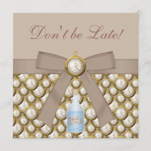 Alice in Wonderland Baby Shower Tea Party Invites