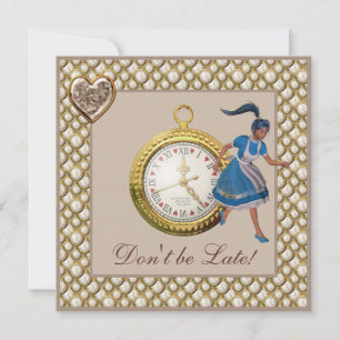 Alice in Wonderland Baby Shower Tea Party Invites