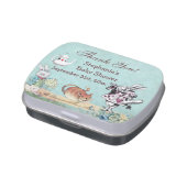 Alice in Wonderland Baby Shower Thank You Favor Candy Tin (Side)