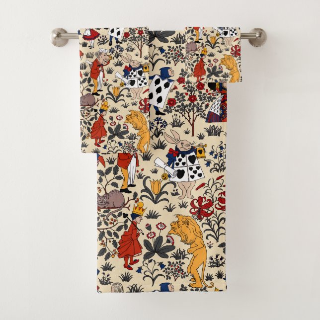 Alice in Wonderland Bath Towel Set (Insitu)