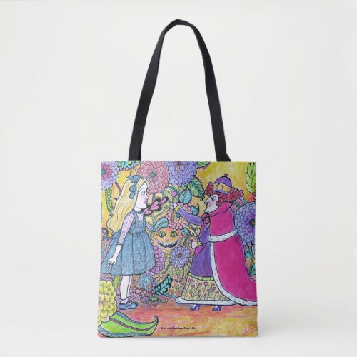 Alice in Wonderland Believe the Impossible Tote Bag