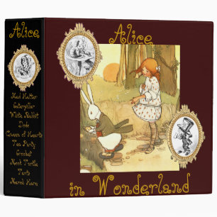Alice in Wonderland Binder