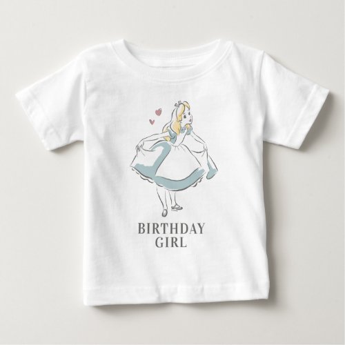 Alice In Wonderland  Birthday Baby T_Shirt