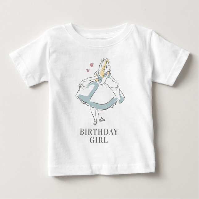 Alice In Wonderland | Birthday Baby T-Shirt (Front)