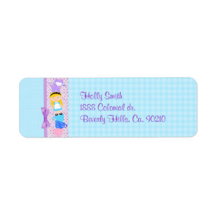 Alice In Wonderland Birthday Celebration Label