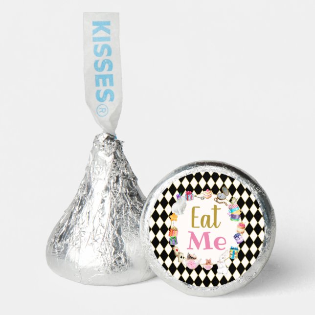 Alice in Wonderland Birthday Eat Me Hershey®'s Kisses® (Front)