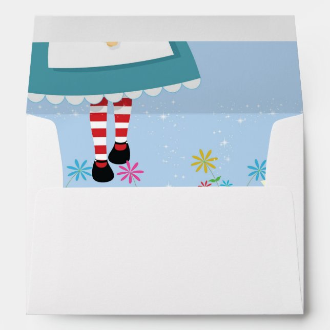 Alice in Wonderland Birthday Envelopes (Back (Bottom))