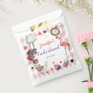 Alice in Wonderland Birthday Favor Bag