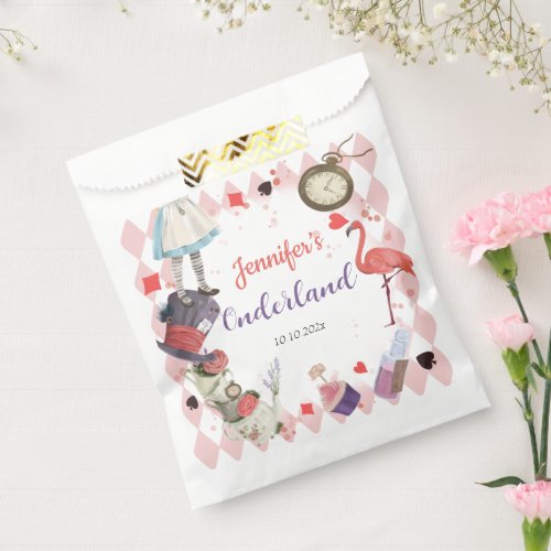 Alice in Wonderland Birthday   Favor Bag