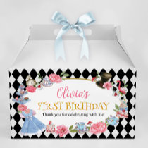 Alice in Wonderland Birthday Favor Box