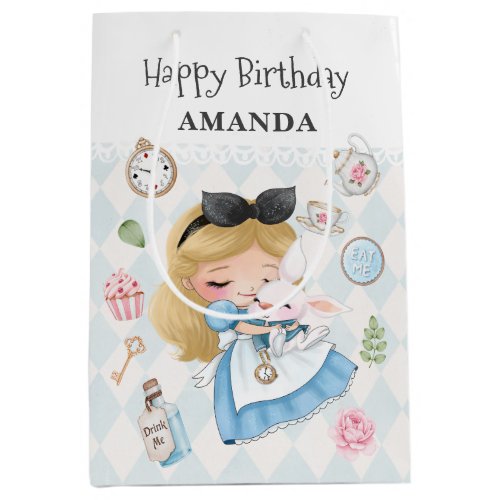 Alice in Wonderland Birthday Gift Bag