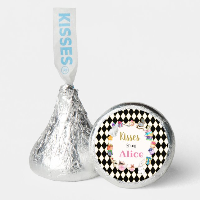 Alice in Wonderland Birthday  Hershey®'s Kisses® (Front)