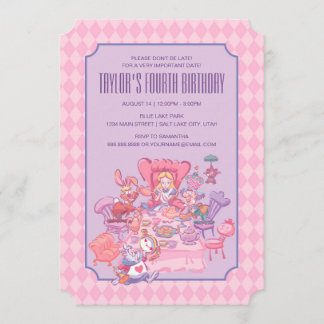 Alice in Wonderland | Birthday Invitation