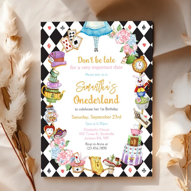Alice in Wonderland Birthday Invitation (Creator Uploaded)