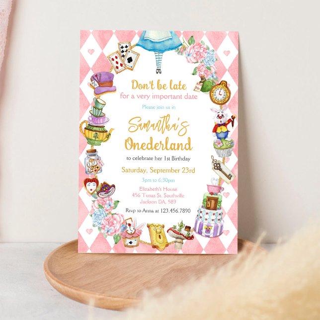 Alice in Wonderland Birthday Invitation (Creator Uploaded)