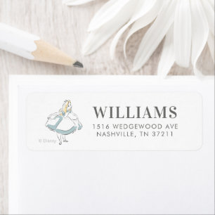 Alice in Wonderland   Birthday Label