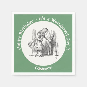 Alice in Wonderland Birthday or Other Party Event Napkins